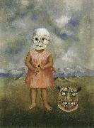 Frida Kahlo The girl masked with death oil painting reproduction